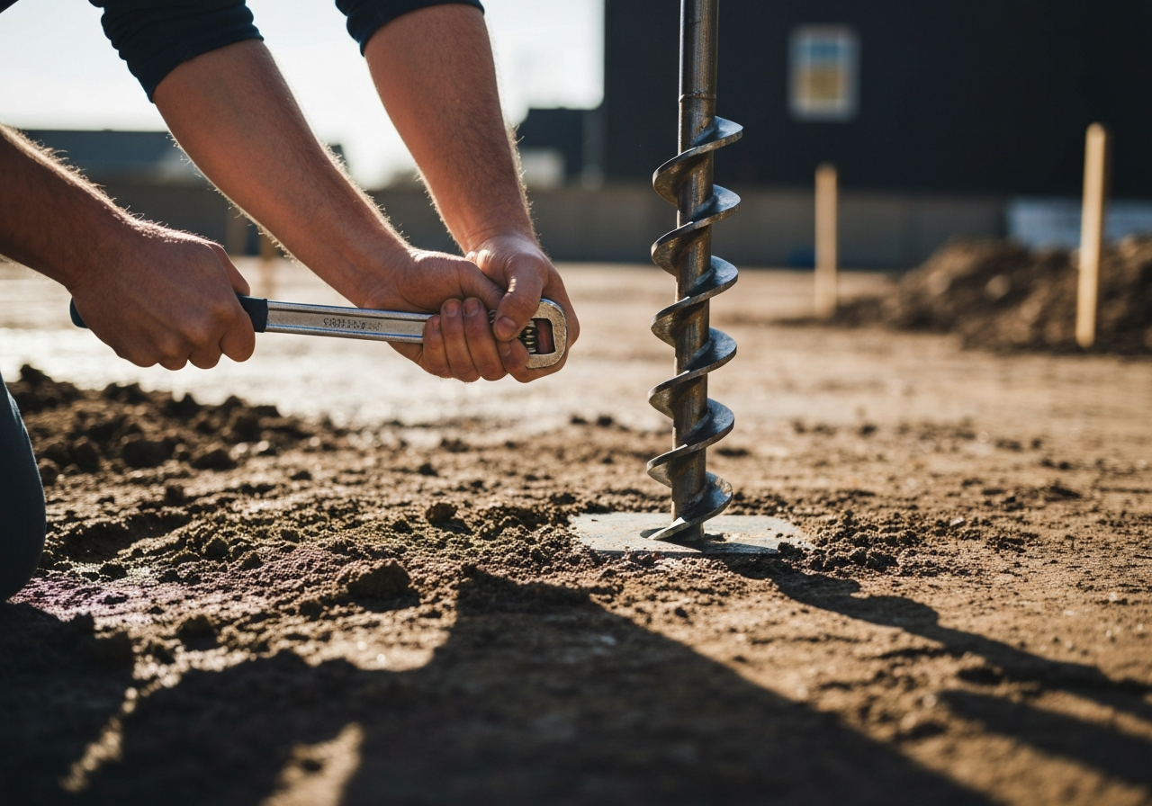 Budowa fundamentów na palach śrubowych bez ciężkiego sprzętu