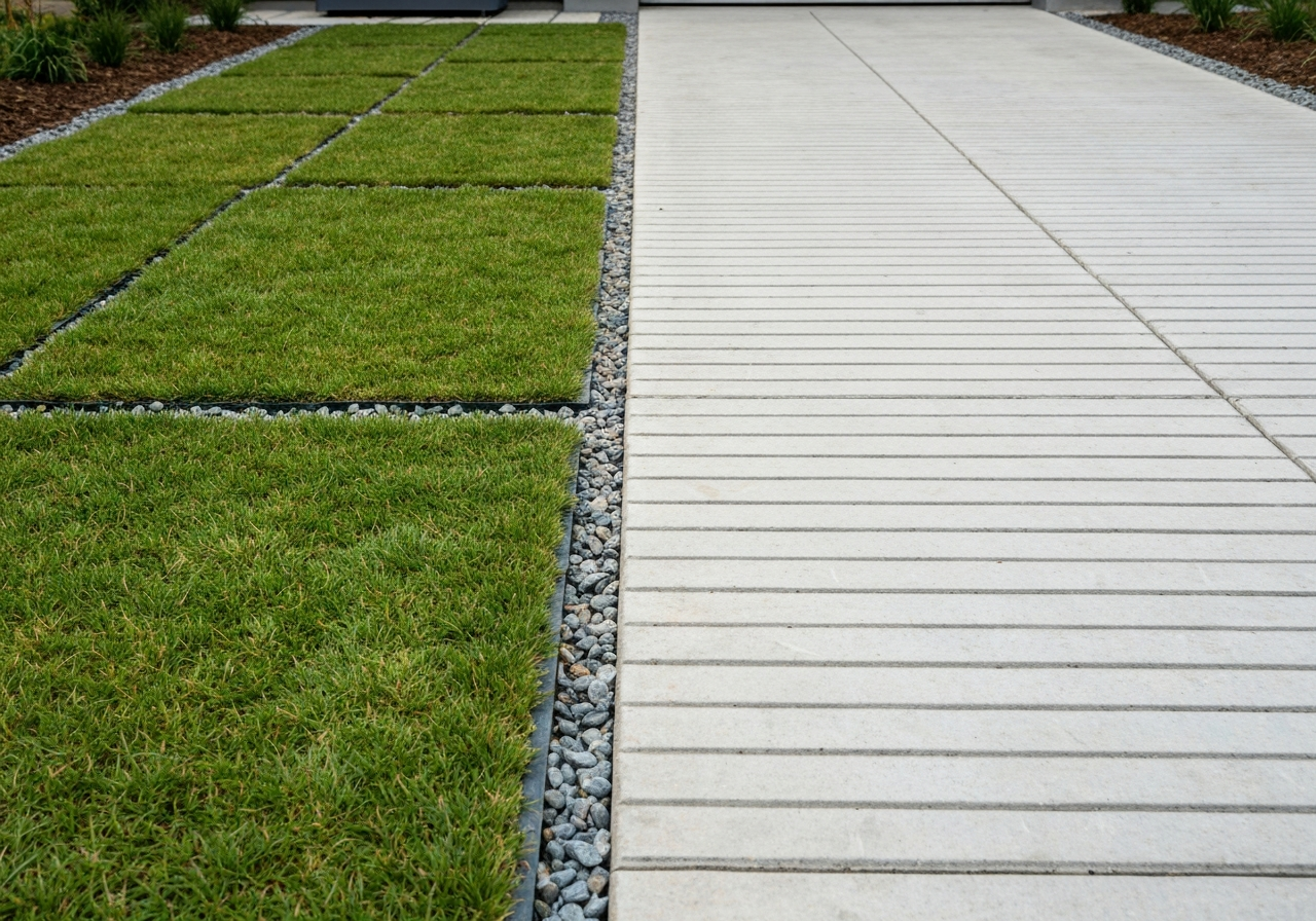 Nawierzchnie wodoprzepuszczalne na podjeździe – eko-kratka czy beton jamisty?