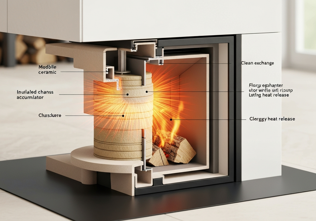 Projektowanie kominka z ceramiczną masą akumulacyjną